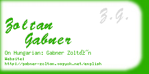 zoltan gabner business card